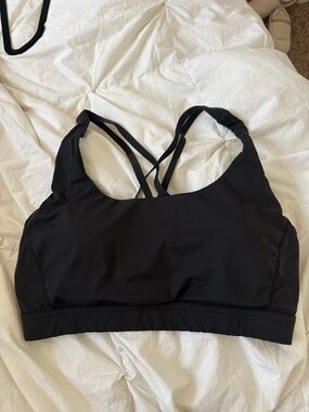 HALARA Black Crisscross Strappy Sports Bra